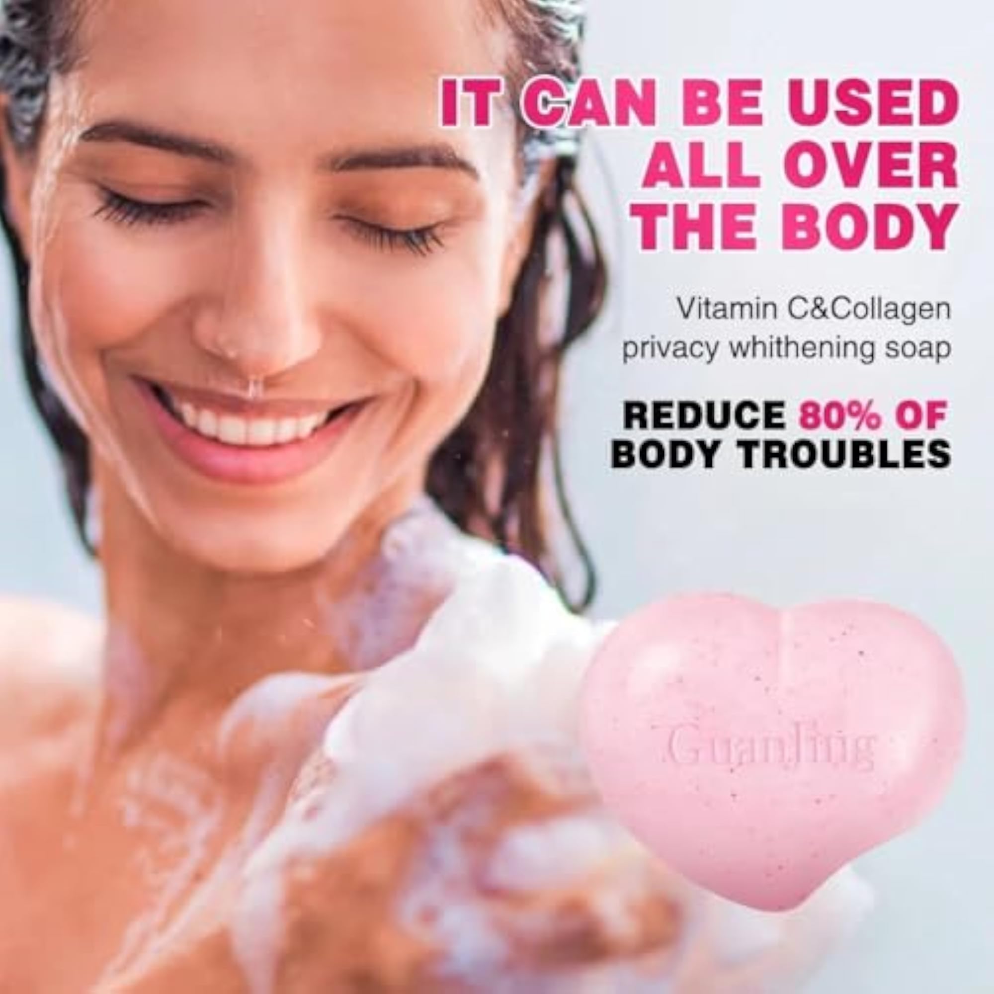 Kormesic Heart Intimate Brightening Soap with Vitamin C